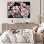 Shop Pink Blooms Canvas Print a floral themed painted framed canvas wall art print from The Print Emporium artwork collection - Buy Australian made fine art painting style stretched canvas prints for the home and your interior decor space, TPE-059-CA-35X46-NF