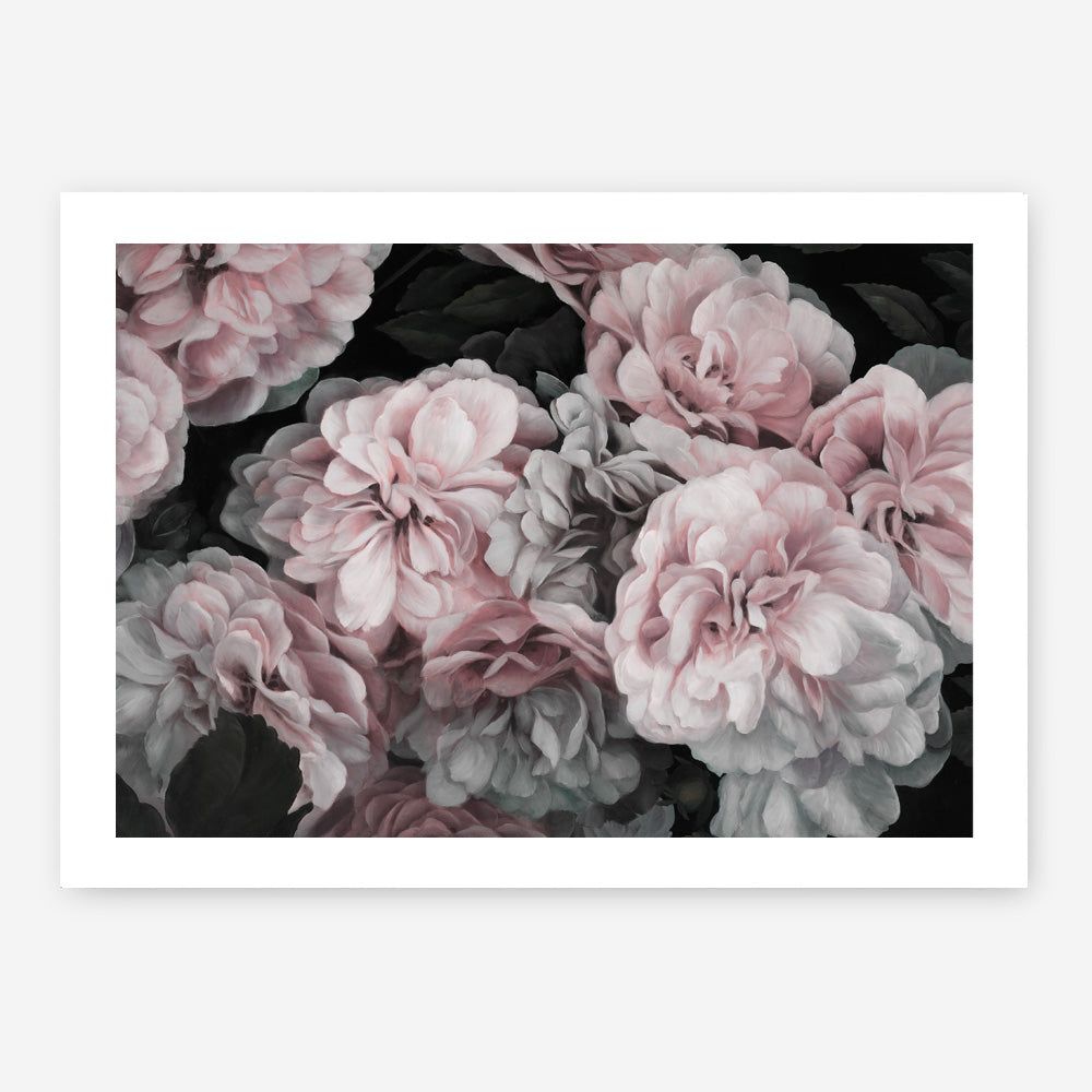 Shop Pink Blooms II Art Print a floral themed painted wall art print from The Print Emporium wall artwork collection - Buy Australian made fine art painting style poster and framed prints for the home and your interior decor room, TPE-458-AP