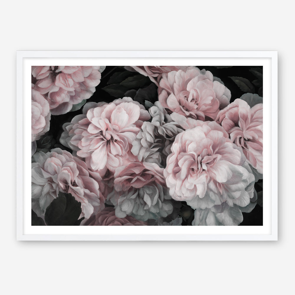 Shop Pink Blooms II Art Print a floral themed painted wall art print from The Print Emporium wall artwork collection - Buy Australian made fine art painting style poster and framed prints for the home and your interior decor room, TPE-458-AP