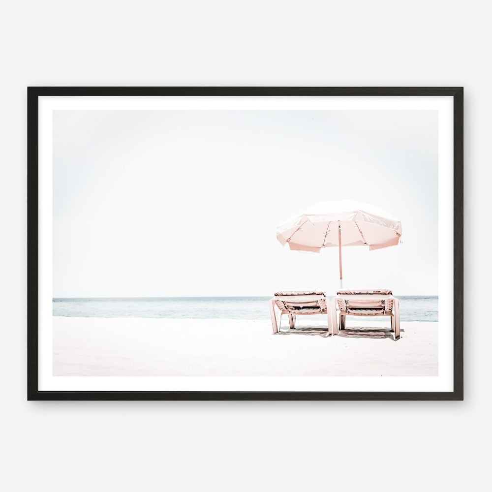 Shop Pink Parasol II Photo Art Print a coastal themed photography wall art print from The Print Emporium wall artwork collection - Buy Australian made fine art poster and framed prints for the home and your interior decor, TPE-898-AP