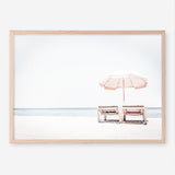Shop Pink Parasol II Photo Art Print a coastal themed photography wall art print from The Print Emporium wall artwork collection - Buy Australian made fine art poster and framed prints for the home and your interior decor, TPE-898-AP