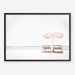 Shop Pink Parasol II Photo Art Print a coastal themed photography wall art print from The Print Emporium wall artwork collection - Buy Australian made fine art poster and framed prints for the home and your interior decor, TPE-898-AP