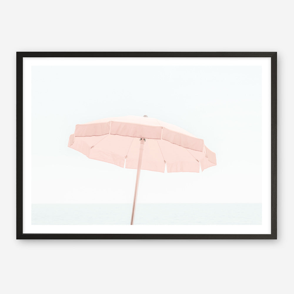 Shop Pink Parasol Photo Art Print a coastal themed photography wall art print from The Print Emporium wall artwork collection - Buy Australian made fine art poster and framed prints for the home and your interior decor, TPE-543-AP
