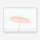 Shop Pink Parasol Photo Canvas Print a coastal themed photography framed stretched canvas print from The Print Emporium wall artwork collection - Buy Australian made prints for the home and your interior decor space, TPE-543-CA-35X46-NF
