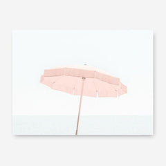 Shop Pink Parasol Photo Canvas Print a coastal themed photography framed stretched canvas print from The Print Emporium wall artwork collection - Buy Australian made prints for the home and your interior decor space, TPE-543-CA-35X46-NF