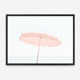 Shop Pink Parasol Photo Canvas Print a coastal themed photography framed stretched canvas print from The Print Emporium wall artwork collection - Buy Australian made prints for the home and your interior decor space, TPE-543-CA-35X46-NF