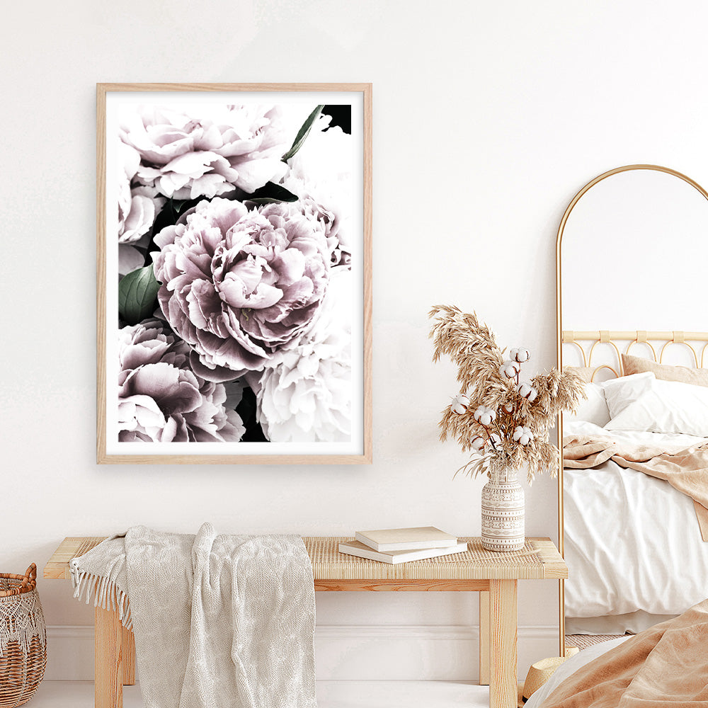 Shop Pink Peony Blossom I Photo Art Print a floral themed photography wall art print from The Print Emporium wall artwork collection - Buy Australian made fine art poster and framed prints for the home and your interior decor room, TPE-283-AP