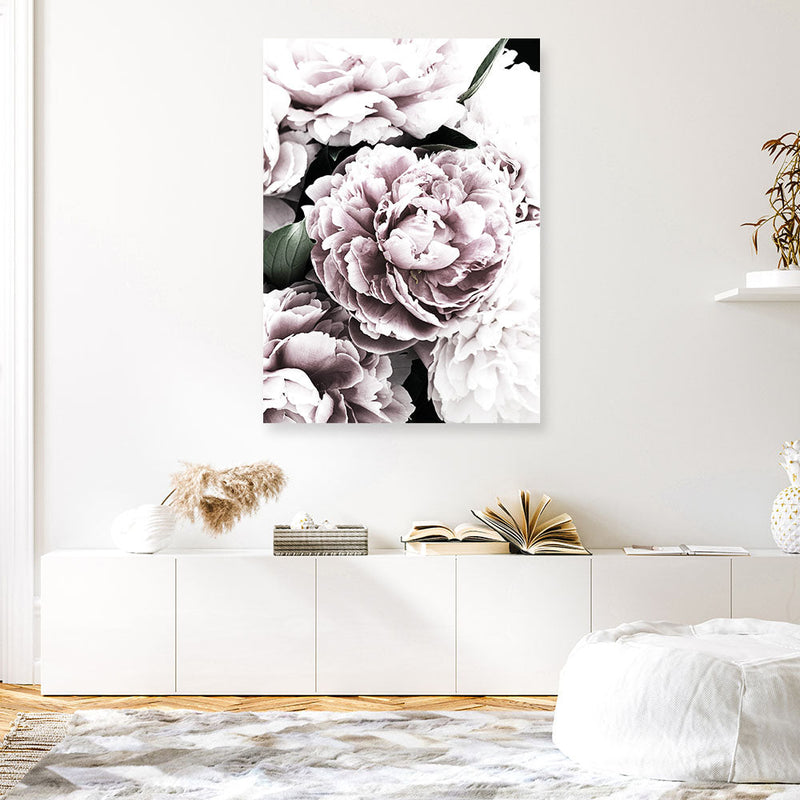 Shop Pink Peony Blossom I Photo Canvas Print a floral themed photography framed stretched canvas print from The Print Emporium wall artwork collection - Buy Australian made prints for the home and your interior decor space, TPE-283-CA-35X46-NF