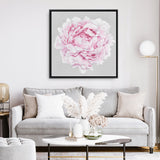 Shop Pink Peony II (Square) Canvas Print a floral themed painted framed canvas wall art print from The Print Emporium artwork collection - Buy Australian made fine art painting style stretched canvas prints for the home and your interior decor space, TPE-427-CA-40X40-NF