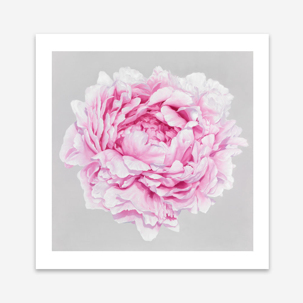 Shop Pink Peony (Square) Art Print a floral themed painted wall art print from The Print Emporium wall artwork collection - Buy Australian made fine art painting style poster and framed prints for the home and your interior decor room, TPE-236-AP