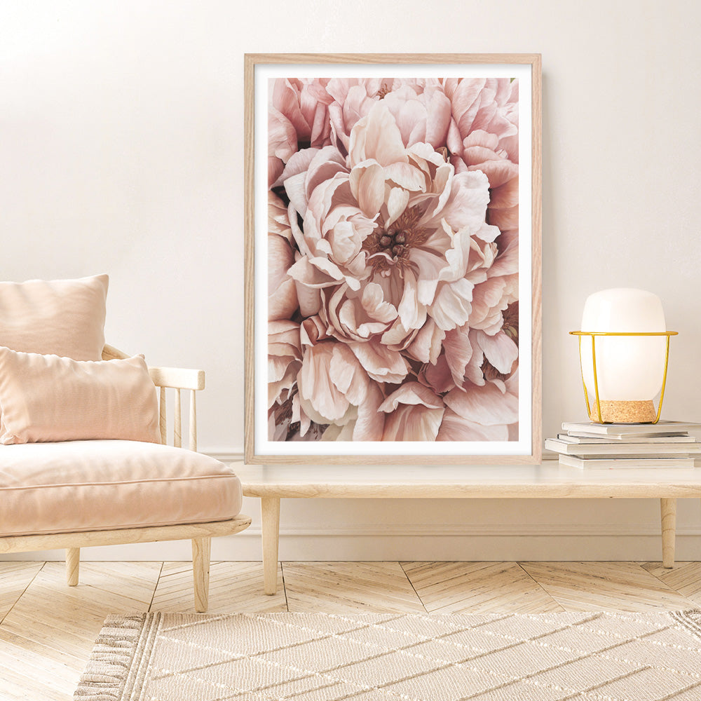 Shop Pink Petals I Art Print a floral themed painted wall art print from The Print Emporium wall artwork collection - Buy Australian made fine art painting style poster and framed prints for the home and your interior decor room, TPE-341-AP
