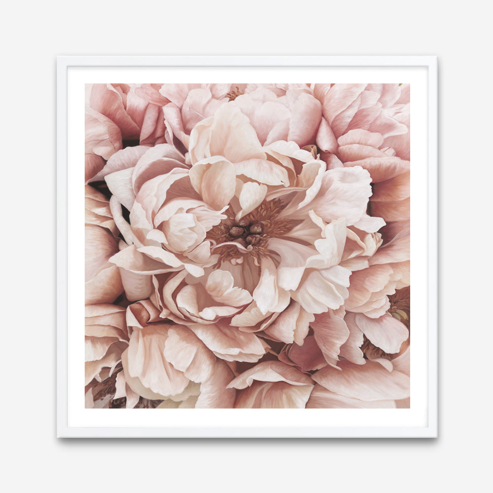 Shop Pink Petals I (Square) Art Print a floral themed painted wall art print from The Print Emporium wall artwork collection - Buy Australian made fine art painting style poster and framed prints for the home and your interior decor room, TPE-314-AP