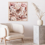 Shop Pink Petals I (Square) Art Print a floral themed painted wall art print from The Print Emporium wall artwork collection - Buy Australian made fine art painting style poster and framed prints for the home and your interior decor room, TPE-314-AP