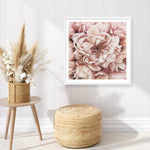 Shop Pink Petals I (Square) Art Print a floral themed painted wall art print from The Print Emporium wall artwork collection - Buy Australian made fine art painting style poster and framed prints for the home and your interior decor room, TPE-314-AP