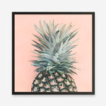 Shop Pink Pineapple (Square) Art Print a coastal themed painted wall art print from The Print Emporium wall artwork collection - Buy Australian made fine art painting style poster and framed prints for the home and your interior decor room, TPE-325-AP