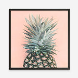 Shop Pink Pineapple (Square) Art Print a coastal themed painted wall art print from The Print Emporium wall artwork collection - Buy Australian made fine art painting style poster and framed prints for the home and your interior decor room, TPE-325-AP