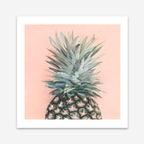 Shop Pink Pineapple (Square) Art Print a coastal themed painted wall art print from The Print Emporium wall artwork collection - Buy Australian made fine art painting style poster and framed prints for the home and your interior decor room, TPE-325-AP