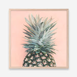 Shop Pink Pineapple (Square) Art Print a coastal themed painted wall art print from The Print Emporium wall artwork collection - Buy Australian made fine art painting style poster and framed prints for the home and your interior decor room, TPE-325-AP