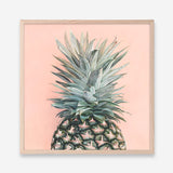 Shop Pink Pineapple (Square) Art Print a coastal themed painted wall art print from The Print Emporium wall artwork collection - Buy Australian made fine art painting style poster and framed prints for the home and your interior decor room, TPE-325-AP