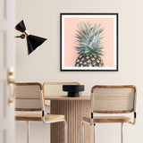 Shop Pink Pineapple (Square) Art Print a coastal themed painted wall art print from The Print Emporium wall artwork collection - Buy Australian made fine art painting style poster and framed prints for the home and your interior decor room, TPE-325-AP
