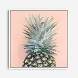 Shop Pink Pineapple (Square) Canvas Print a coastal themed painted framed canvas wall art print from The Print Emporium artwork collection - Buy Australian made fine art painting style stretched canvas prints for the home and your interior decor space, TPE-325-CA-40X40-NF