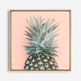 Shop Pink Pineapple (Square) Canvas Print a coastal themed painted framed canvas wall art print from The Print Emporium artwork collection - Buy Australian made fine art painting style stretched canvas prints for the home and your interior decor space, TPE-325-CA-40X40-NF