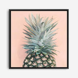 Shop Pink Pineapple (Square) Canvas Print a coastal themed painted framed canvas wall art print from The Print Emporium artwork collection - Buy Australian made fine art painting style stretched canvas prints for the home and your interior decor space, TPE-325-CA-40X40-NF