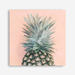 Shop Pink Pineapple (Square) Canvas Print a coastal themed painted framed canvas wall art print from The Print Emporium artwork collection - Buy Australian made fine art painting style stretched canvas prints for the home and your interior decor space, TPE-325-CA-40X40-NF