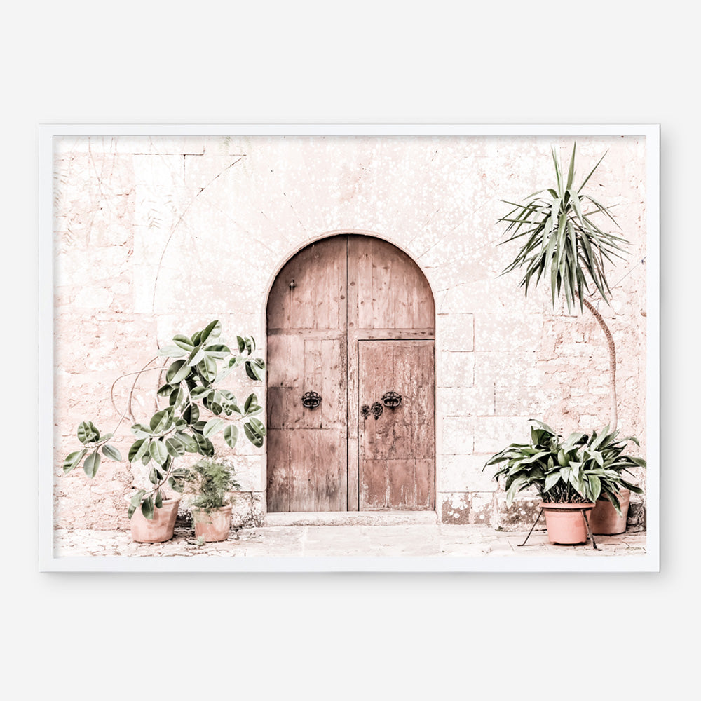 Shop Pink Villa Photo Art Print a Moroccan desert boho themed photography wall art print from The Print Emporium wall artwork collection - Buy Australian made fine art poster and framed prints for the home and your interior decor room, TPE-1247-AP
