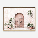 Shop Pink Villa Photo Canvas Print a Moroccan desert boho themed photography framed stretched canvas print from The Print Emporium wall artwork collection - Buy Australian made prints for the home and your interior decor space, TPE-1247-CA-35X46-NF