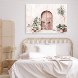 Shop Pink Villa Photo Canvas Print a Moroccan desert boho themed photography framed stretched canvas print from The Print Emporium wall artwork collection - Buy Australian made prints for the home and your interior decor space, TPE-1247-CA-35X46-NF