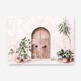 Shop Pink Villa Photo Canvas Print a Moroccan desert boho themed photography framed stretched canvas print from The Print Emporium wall artwork collection - Buy Australian made prints for the home and your interior decor space, TPE-1247-CA-35X46-NF