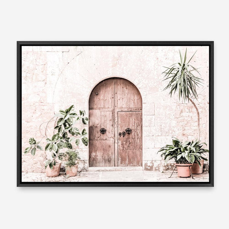 Shop Pink Villa Photo Canvas Print a Moroccan desert boho themed photography framed stretched canvas print from The Print Emporium wall artwork collection - Buy Australian made prints for the home and your interior decor space, TPE-1247-CA-35X46-NF
