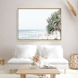 Shop Point Lookout Beach Photo Canvas Print a coastal themed photography framed stretched canvas print from The Print Emporium wall artwork collection - Buy Australian made prints for the home and your interior decor space, TPE-957-CA-35X46-NF