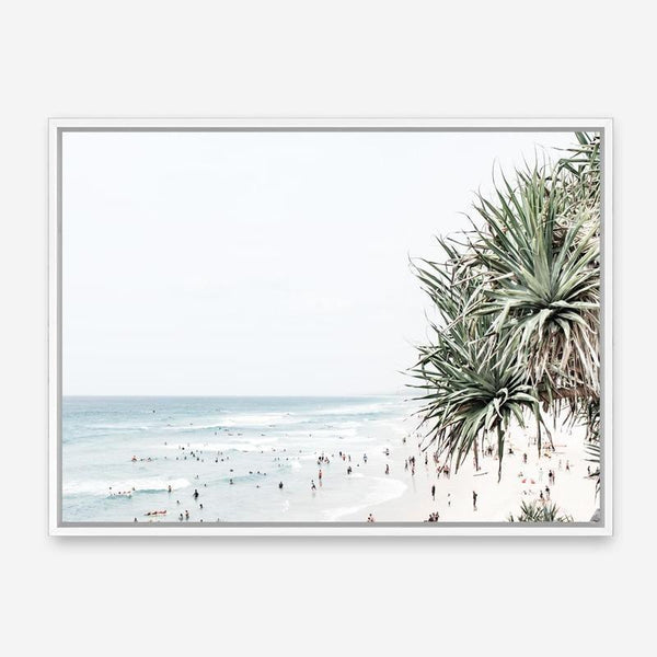 Shop Point Lookout Beach Photo Canvas Print a coastal themed photography framed stretched canvas print from The Print Emporium wall artwork collection - Buy Australian made prints for the home and your interior decor space, TPE-957-CA-35X46-NF