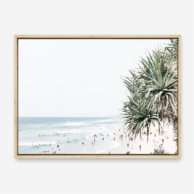 Shop Point Lookout Beach Photo Canvas Print a coastal themed photography framed stretched canvas print from The Print Emporium wall artwork collection - Buy Australian made prints for the home and your interior decor space, TPE-957-CA-35X46-NF
