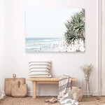 Shop Point Lookout Beach Photo Canvas Print a coastal themed photography framed stretched canvas print from The Print Emporium wall artwork collection - Buy Australian made prints for the home and your interior decor space, TPE-957-CA-35X46-NF