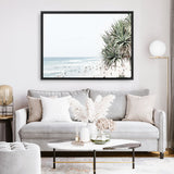 Shop Point Lookout Beach Photo Canvas Print a coastal themed photography framed stretched canvas print from The Print Emporium wall artwork collection - Buy Australian made prints for the home and your interior decor space, TPE-957-CA-35X46-NF