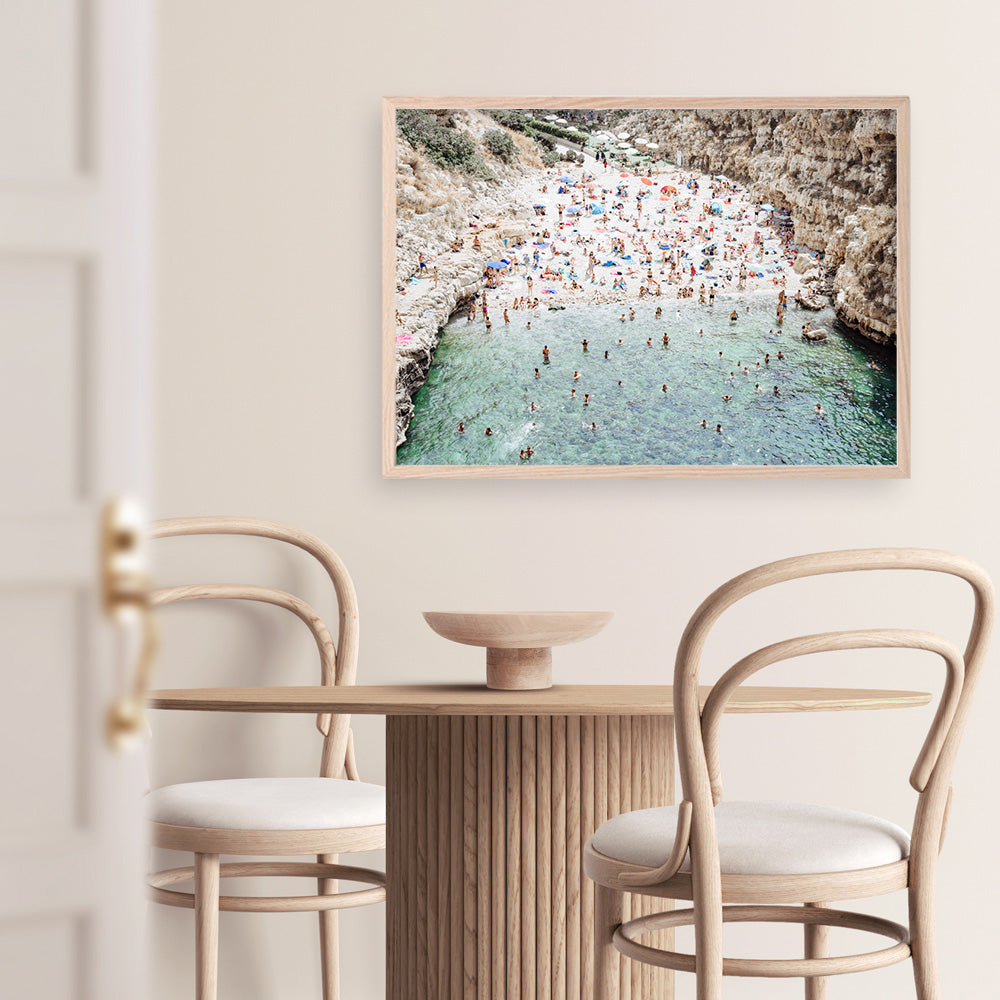 Shop Polignano A Mare From Above I Photo Art Print a coastal themed photography wall art print from The Print Emporium wall artwork collection - Buy Australian made fine art poster and framed prints for the home and your interior decor, TPE-1223-AP