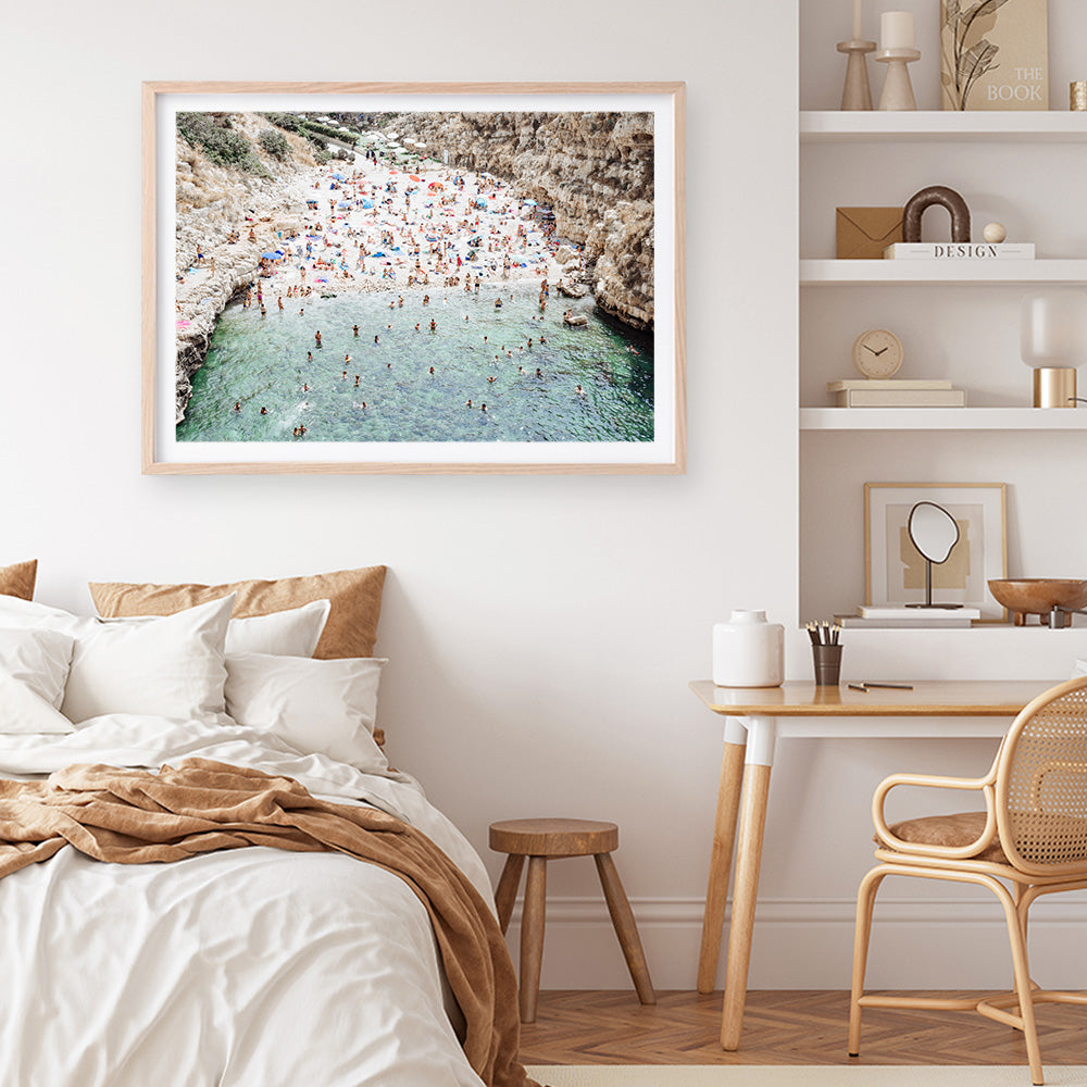 Shop Polignano A Mare From Above I Photo Art Print a coastal themed photography wall art print from The Print Emporium wall artwork collection - Buy Australian made fine art poster and framed prints for the home and your interior decor, TPE-1223-AP