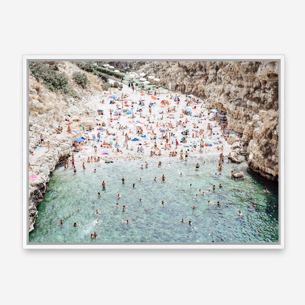 Shop Polignano A Mare From Above I Photo Canvas Print a coastal themed photography framed stretched canvas print from The Print Emporium wall artwork collection - Buy Australian made prints for the home and your interior decor space, TPE-1223-CA-35X46-NF