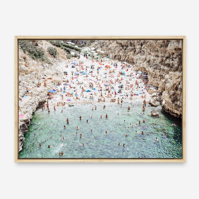 Shop Polignano A Mare From Above I Photo Canvas Print a coastal themed photography framed stretched canvas print from The Print Emporium wall artwork collection - Buy Australian made prints for the home and your interior decor space, TPE-1223-CA-35X46-NF
