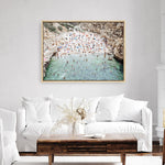 Shop Polignano A Mare From Above I Photo Canvas Print a coastal themed photography framed stretched canvas print from The Print Emporium wall artwork collection - Buy Australian made prints for the home and your interior decor space, TPE-1223-CA-35X46-NF