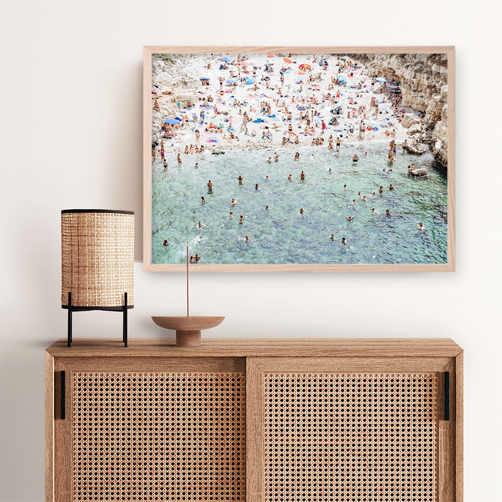 Shop Polignano A Mare From Above II Photo Art Print a coastal themed photography wall art print from The Print Emporium wall artwork collection - Buy Australian made fine art poster and framed prints for the home and your interior decor, TPE-1224-AP