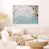 Shop Polignano A Mare From Above II Photo Canvas Print a coastal themed photography framed stretched canvas print from The Print Emporium wall artwork collection - Buy Australian made prints for the home and your interior decor space, TPE-1224-CA-35X46-NF