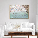 Shop Polignano A Mare From Above II Photo Canvas Print a coastal themed photography framed stretched canvas print from The Print Emporium wall artwork collection - Buy Australian made prints for the home and your interior decor space, TPE-1224-CA-35X46-NF