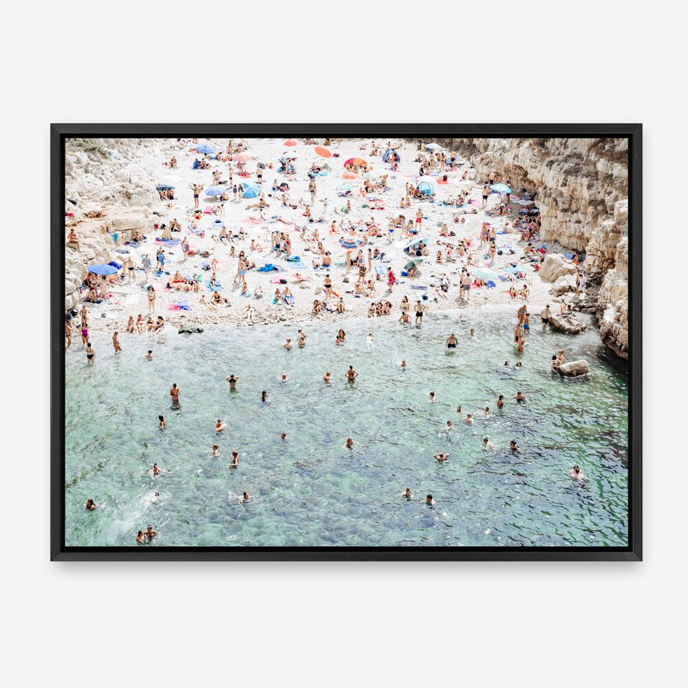 Shop Polignano A Mare From Above II Photo Canvas Print a coastal themed photography framed stretched canvas print from The Print Emporium wall artwork collection - Buy Australian made prints for the home and your interior decor space, TPE-1224-CA-35X46-NF