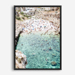 Shop Polignano A Mare From Above III Photo Canvas Print a coastal themed photography framed stretched canvas print from The Print Emporium wall artwork collection - Buy Australian made prints for the home and your interior decor space, TPE-1227-CA-35X46-NF
