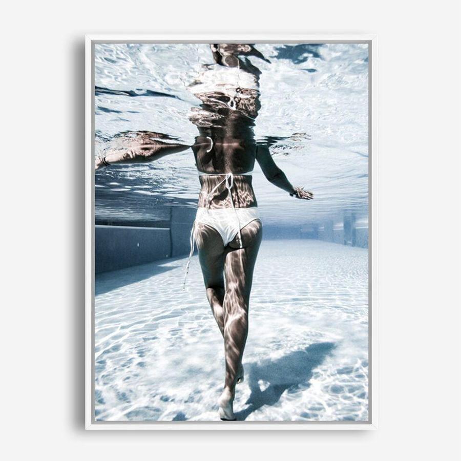 Shop Pool Days Photo Canvas Print a coastal themed photography framed stretched canvas print from The Print Emporium wall artwork collection - Buy Australian made prints for the home and your interior decor space, TPE-632-CA-35X46-NF