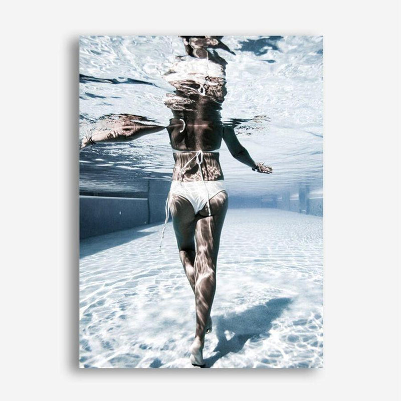 Shop Pool Days Photo Canvas Print a coastal themed photography framed stretched canvas print from The Print Emporium wall artwork collection - Buy Australian made prints for the home and your interior decor space, TPE-632-CA-35X46-NF